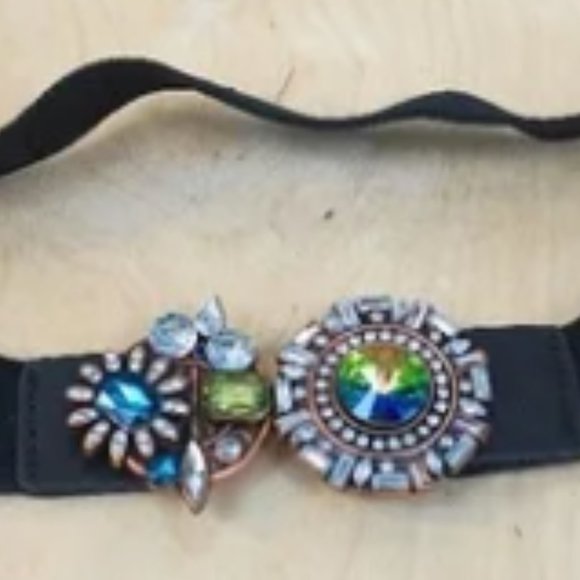 Zara Rhinestone stretch belt - 27" - Picture 2 of 4